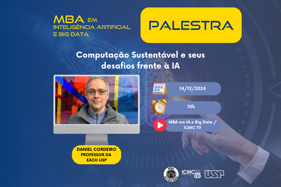 Computação sustentável e seus desafios frente à inteligência artificial: assista a evento online gratuito da USP