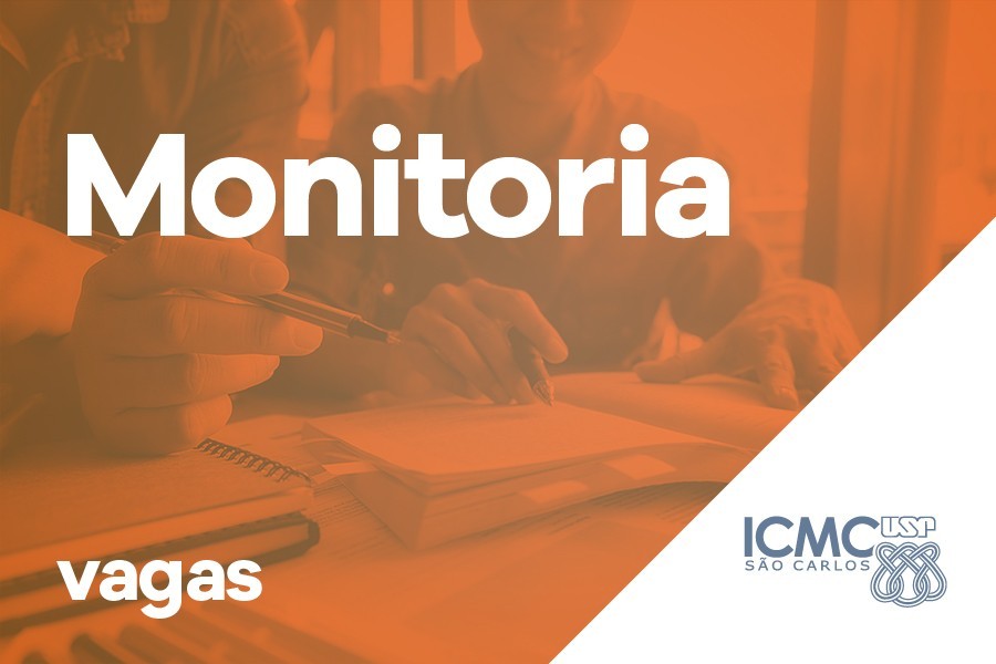 Monitoria no ICMC: estudantes de graduação da USP podem se inscrever até dia 25 de julho